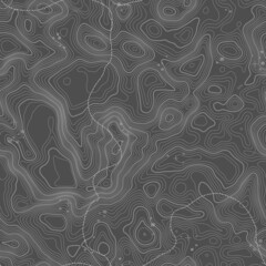 Grey contours vector topography. Geographic mountain topography vector illustration. Topographic pattern texture. Map on land vector terrain. Elevation graphic contour height lines. Topographic map