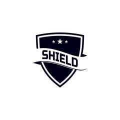 Shield company logo. Abstract symbol of security. Shield icon. Security logo. Logo badge