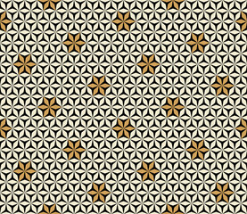 Simple floral geometric seamless pattern background.