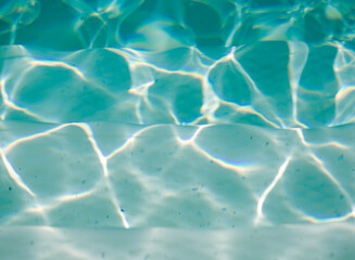 Obraz premium water surface in the pool