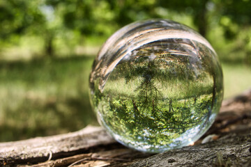 Lensball - Natur - Kristallkugel - Transparenz  - Zerbrechlich - Ecology - Crystal Glass Sphere -...