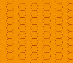 Geometric seamless honeycomb shape background vector illustration