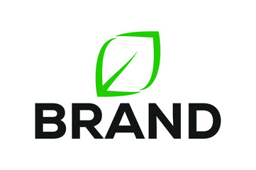 Abstract leaf logo design.