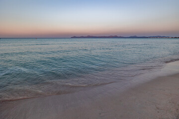 Beautiful beach Platja De Muro, Mallorca, Spain