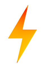 flash on white background. Isolated 3d illustration