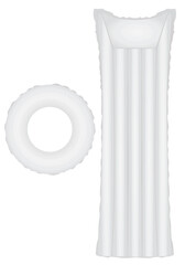 White water bed and ring. vector illustration