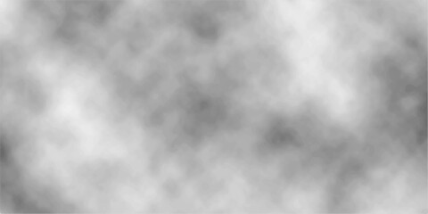 Abstract background with white clouds in the sky and watercolor design . Black and white ink effect water color illustration. Gray aquarelle painted paper textured canvas for design, vintage card .