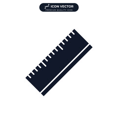 ruler icon symbol template for graphic and web design collection logo vector illustration