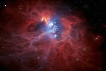 Supernova remnant. Dynamic expansion of the nebula