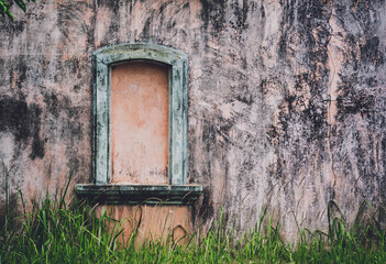 Background and texture of old stoned wall