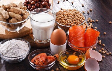 Composition with common food allergens