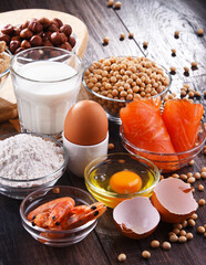 Composition with common food allergens