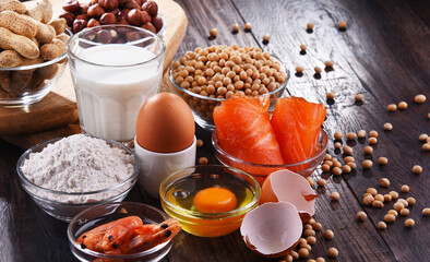 Composition with common food allergens