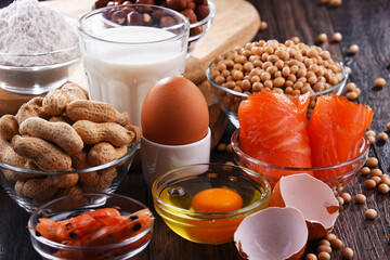 Composition with common food allergens