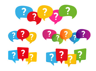 Fototapeta premium Message box with question mark icon