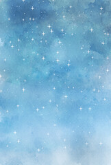 背景素材_水彩テクスチャ_夜空
