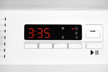 washing machine electronic panel and buttons