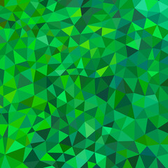 Fototapeta na wymiar abstract vector geometric chaotic triangle background - green and blue