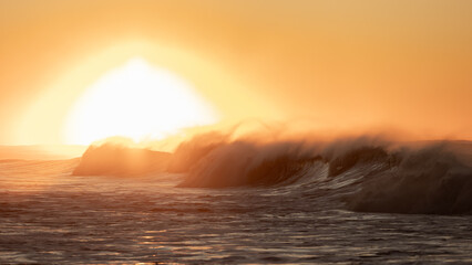 Sunrise surf check and waves