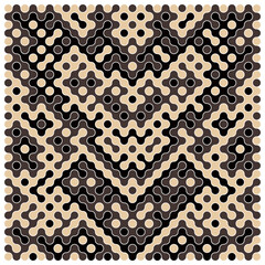 Multicolor truchet tiling connections illustration