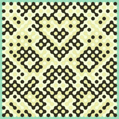 Multicolor truchet tiling connections illustration