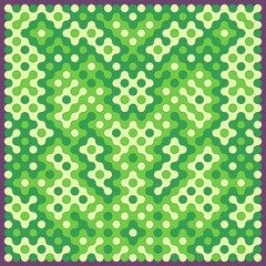 Multicolor truchet tiling connections illustration