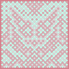 Multicolor truchet tiling connections illustration