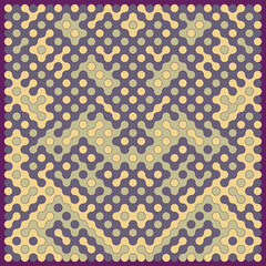 Multicolor truchet tiling connections illustration