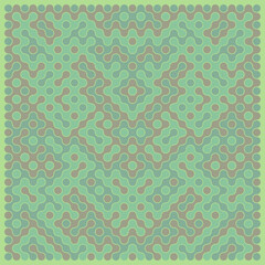 Multicolor truchet tiling connections illustration