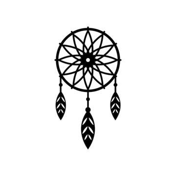 Dream Catcher Icon In Line And Pixel Perfect Style. Dream Catcher