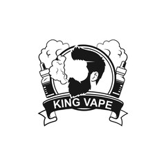 Vape store logo design template