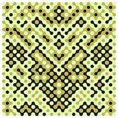 Multicolor truchet tiling connections illustration