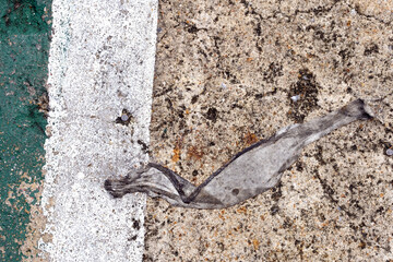 abstract form on grunge floor