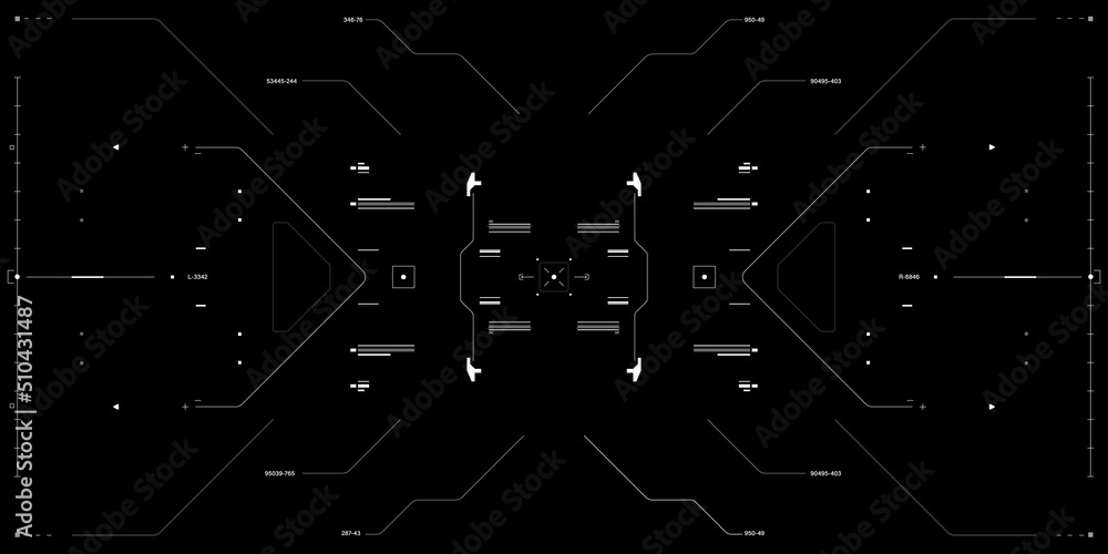 Poster hud futuristic white modern concept system technology simulation design. ui, gui display for game, d