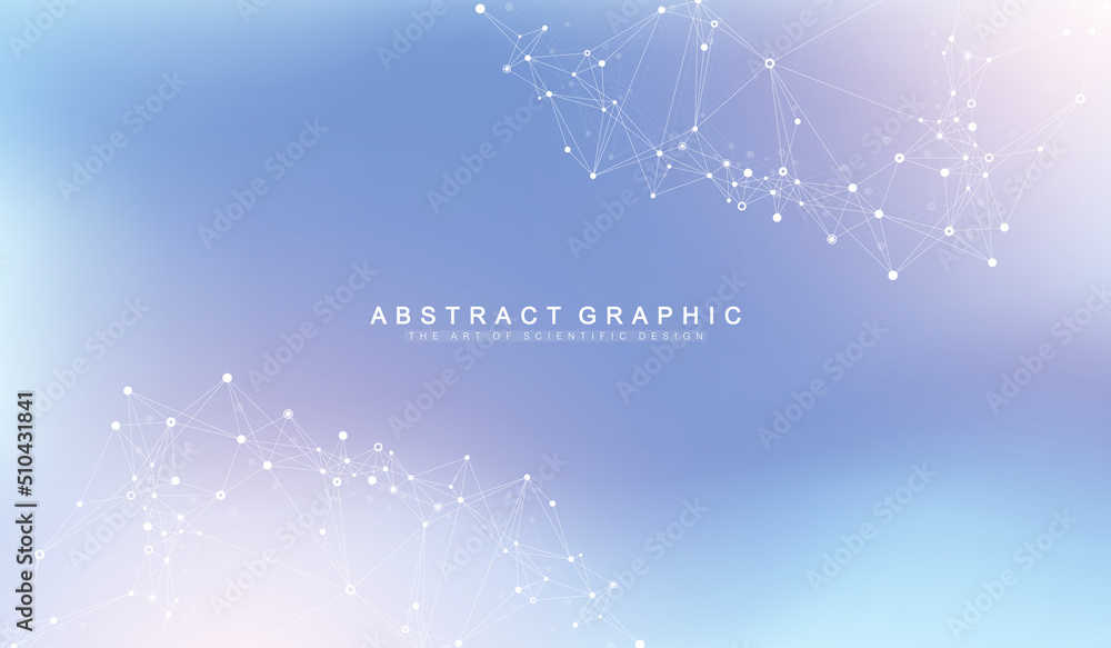 Poster global communication network concept. social network communication in the global business. big data 