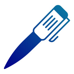 luxury pen icon on transparent background