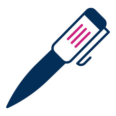 luxury pen icon on transparent background