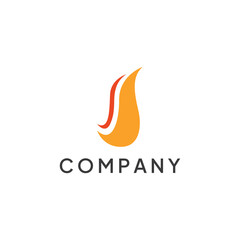 Obraz premium Fire or flame logo, fireball logo, and embers. Using a vector illustration template design concept.