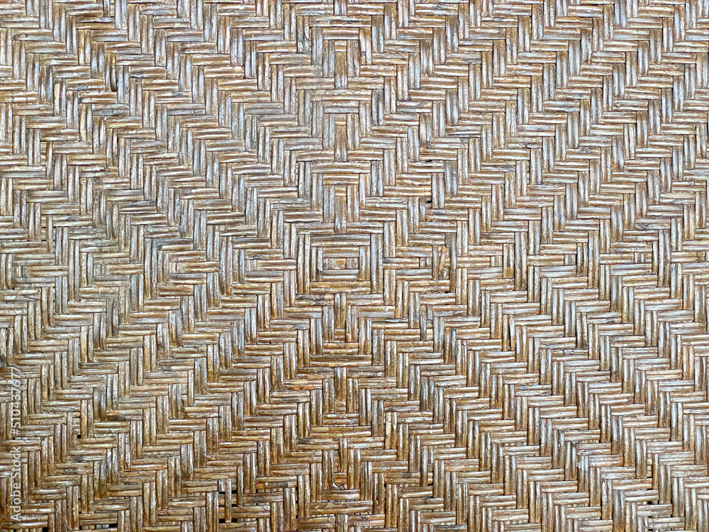 Poster rattan that forms a detailed pattern naturally. neatly embroidered without any strain and weathered 