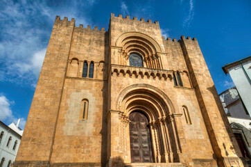 Fototapeta na wymiar Old Cathedral of Coimbra, Portugal