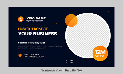 Editable Thumbnail for vidoes and all social platforms usable in your all videos Editable Premium Vector, Customizable Thumbnails fully customizable	