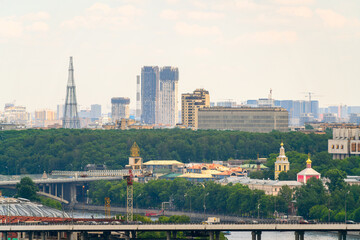 Moscow, Russia. June 12 2022. Buildings in the city. Urban landscape.