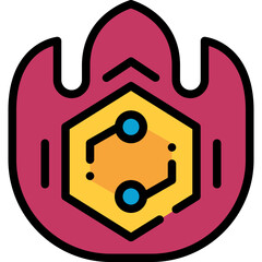 burn filled outline icon