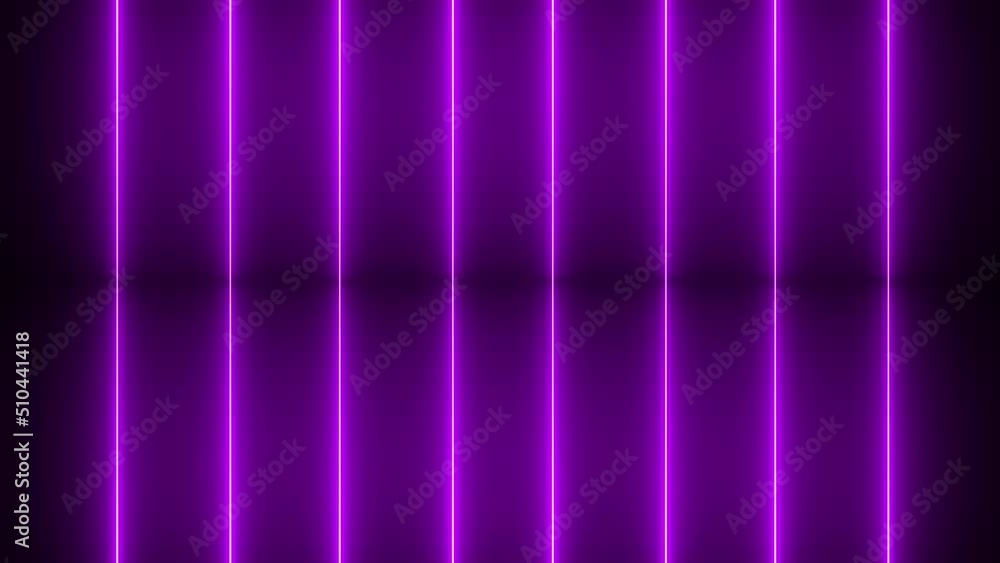Poster neon lights motion. computer generated 3d render