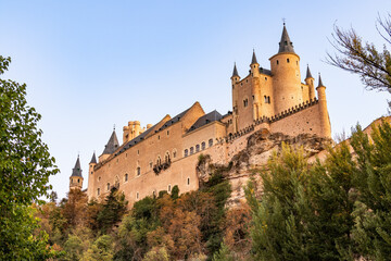 Fototapeta na wymiar The Alcazar of Segovia in Castilla y Leon, Spain