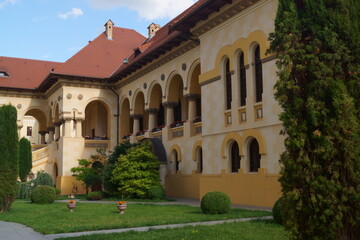 Fototapeta na wymiar Building in the courtyard of the cathedral Holy Trinity Orthodox Episcopal Cathedral; Coronation Cathedral ; Romania, Transylvania, Alba Iulia 