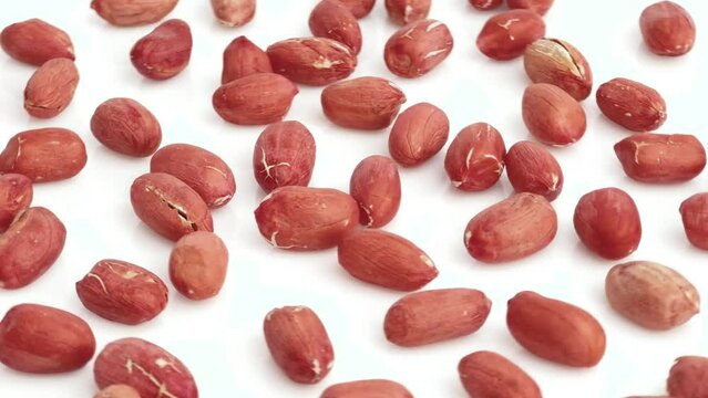 peanuts isolated on white background