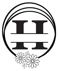 split monogram svg, Split Monogram Alphabet SVG, split letter svg, monogram svg, monogram frame svg, alphabet svg, family name svg
