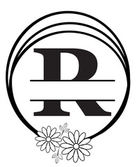 split monogram svg, Split Monogram Alphabet SVG, split letter svg, monogram svg, monogram frame svg, alphabet svg, family name svg
