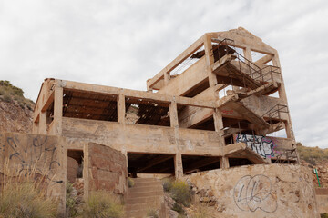 abandoned building of the mines of Rodalquilar